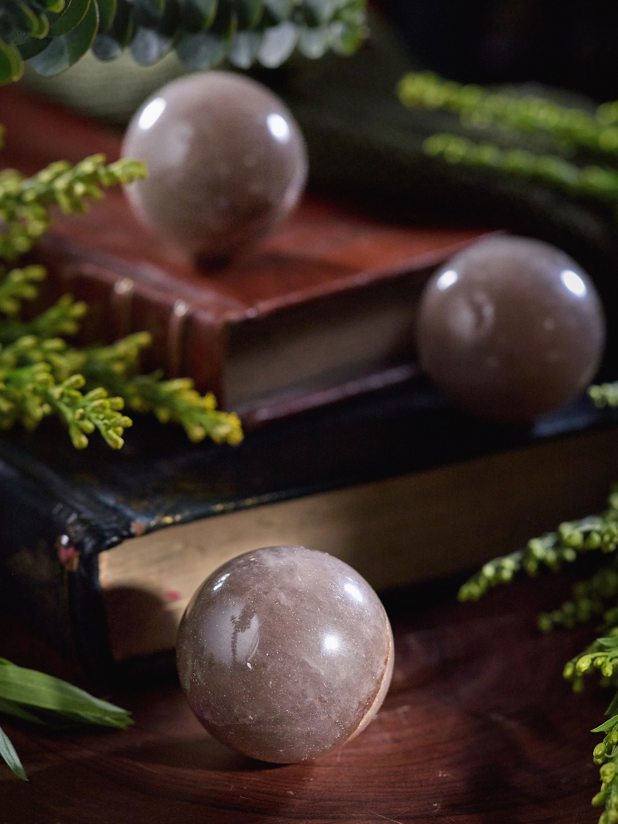 Semi-precious Stone - Smoky Quartz Sphere (Dark)