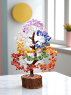 300 Beads 7 Chakra Crystal Tree with Natural Healing Gemstones