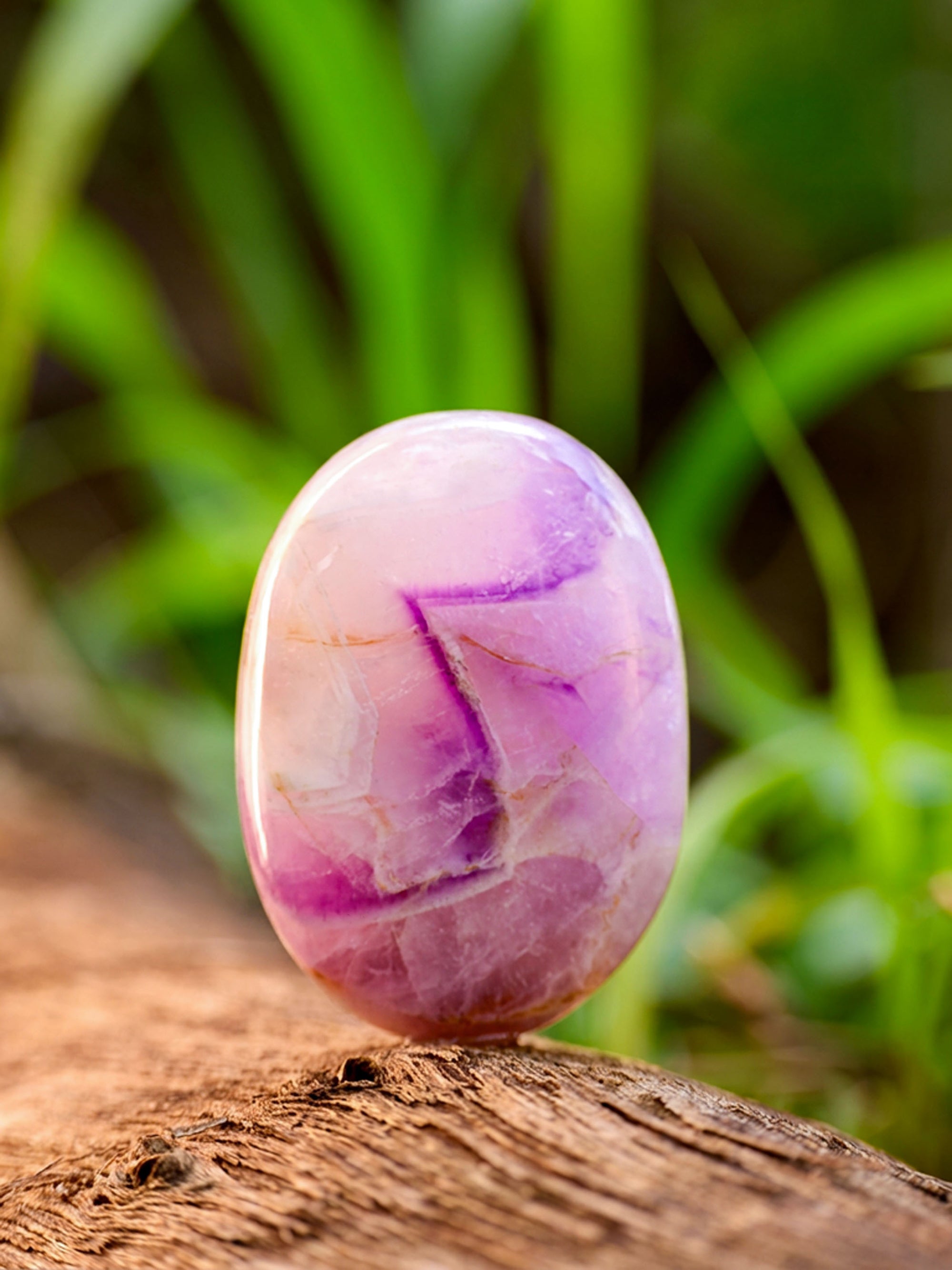 Semi-precious Gemstone - Amethyst Palm Stones