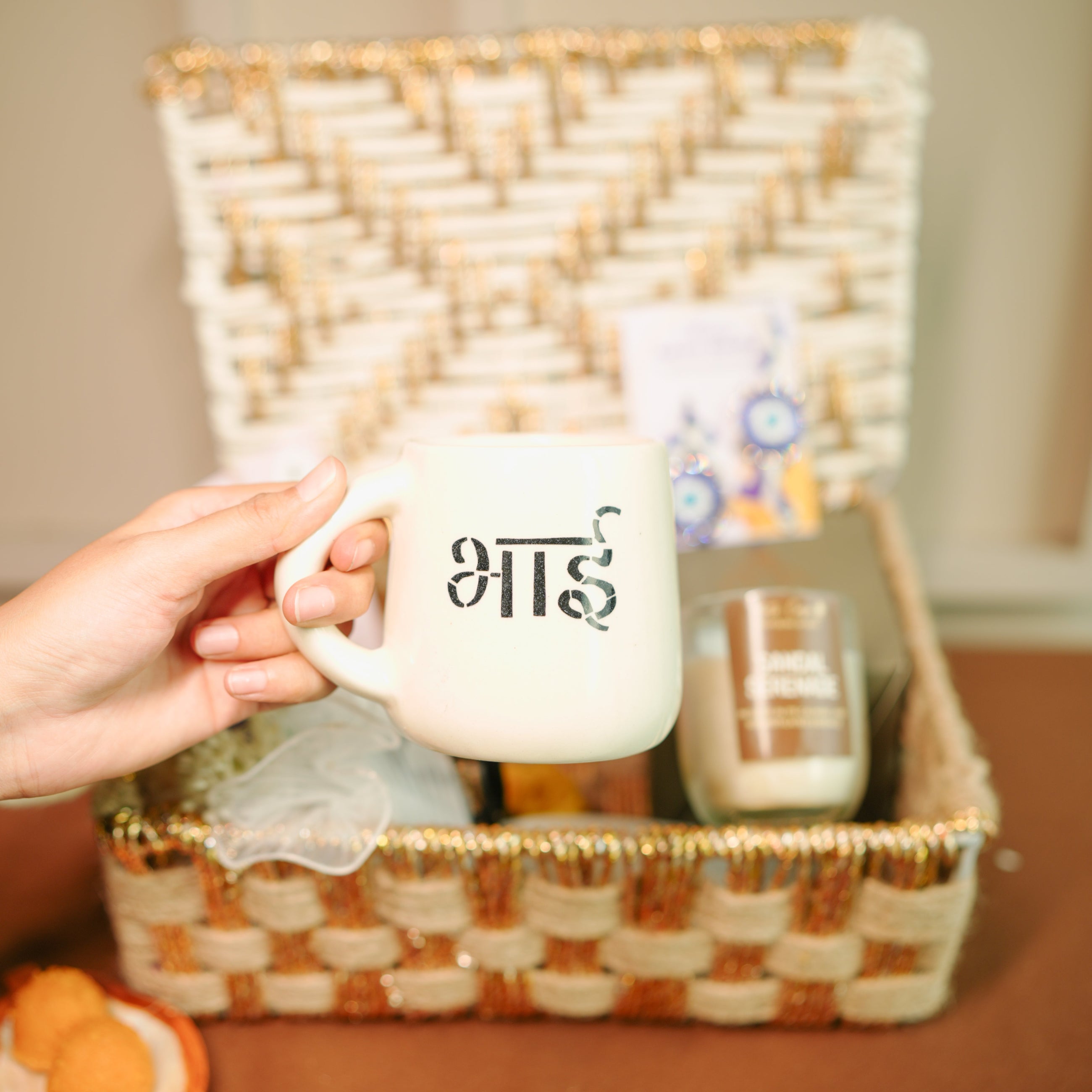 Newly weds Rakhi hamper for bhai bhabhi