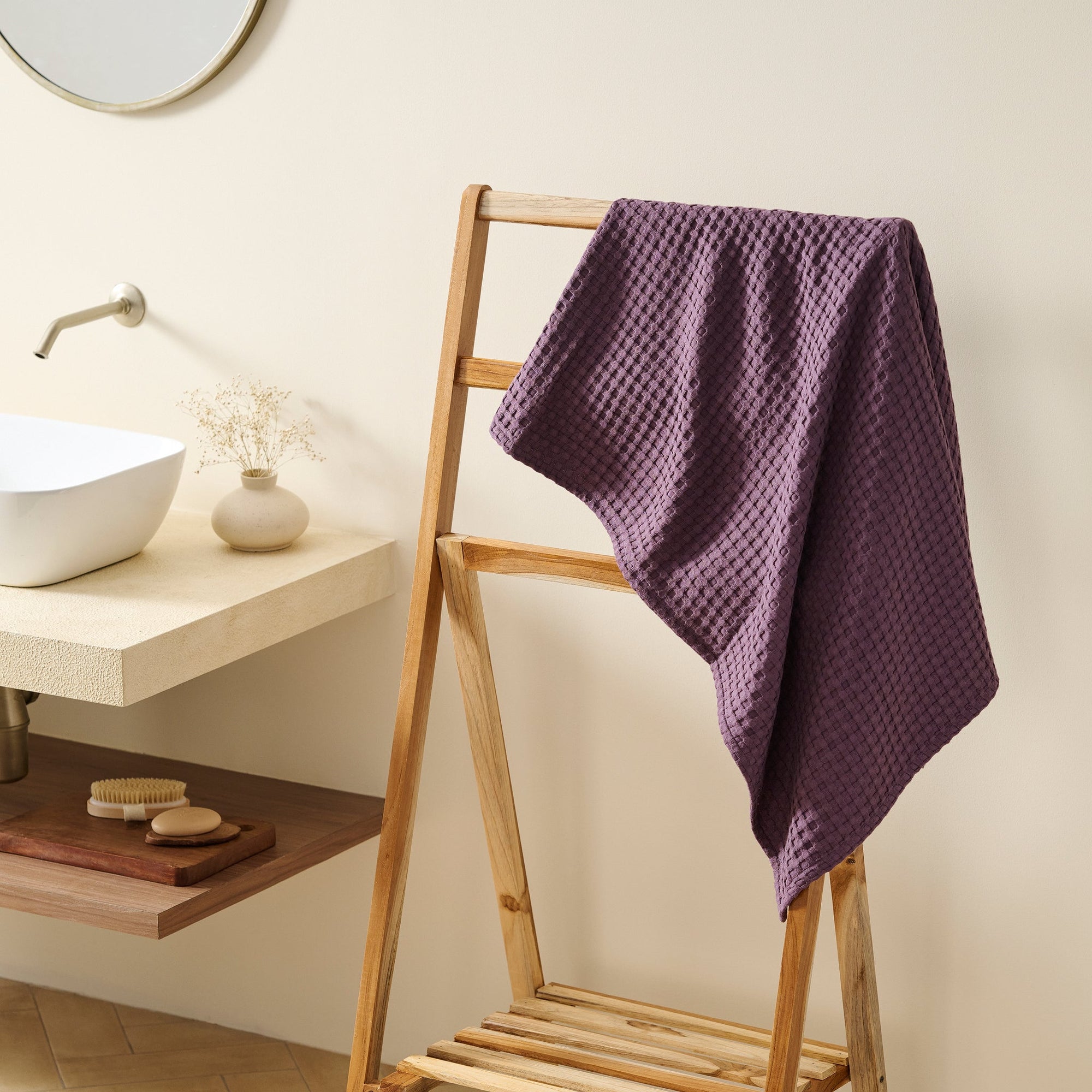 Mosaic | Cotton Bamboo | Waffle | Bath Towel