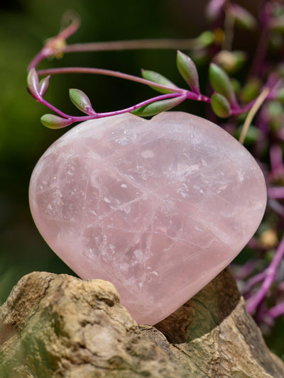 Semi-precious Gemstone - Rose Quartz Heart