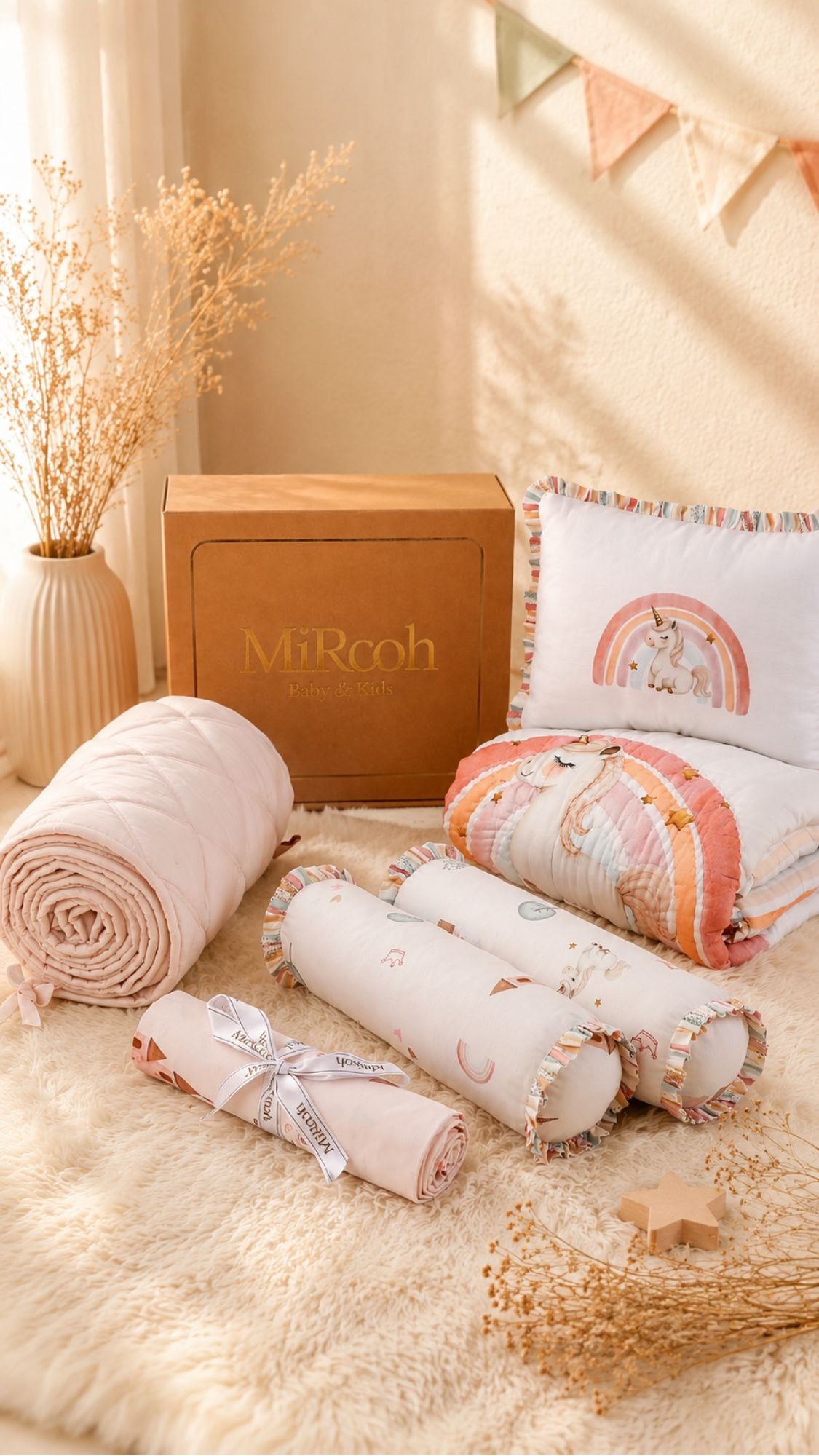 COSMIC CANDY COMPLETE COT BEDDING SET  GIFT SET WITH BUMPER