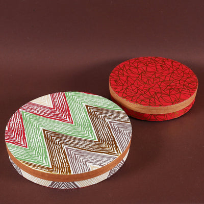 Jashn Round Box (Set of 2)