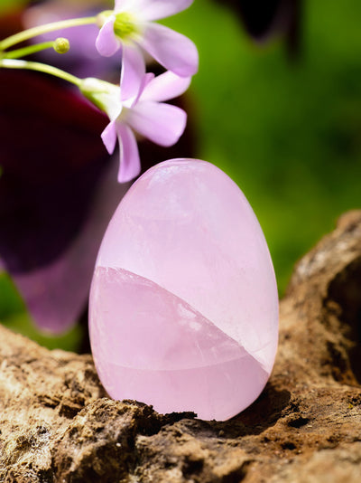 Semi-precious Gemstone - Rose Quartz Egg