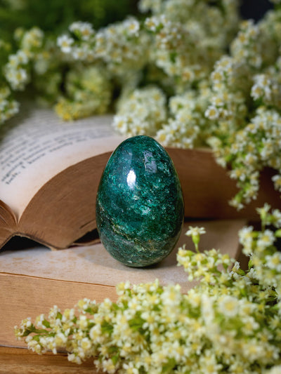 Semi-precious Stone - Moss Agate Egg