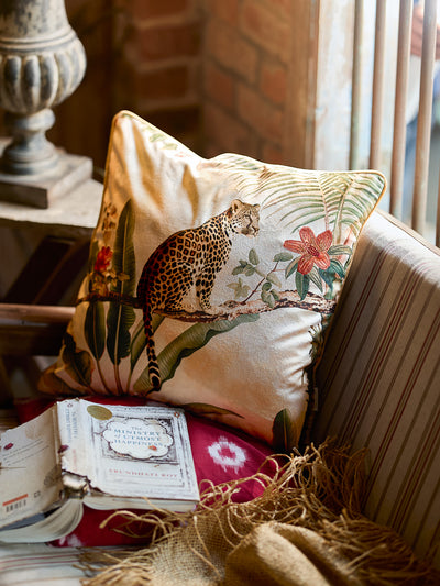 Bagheera - Multicolor Velvet Cushion