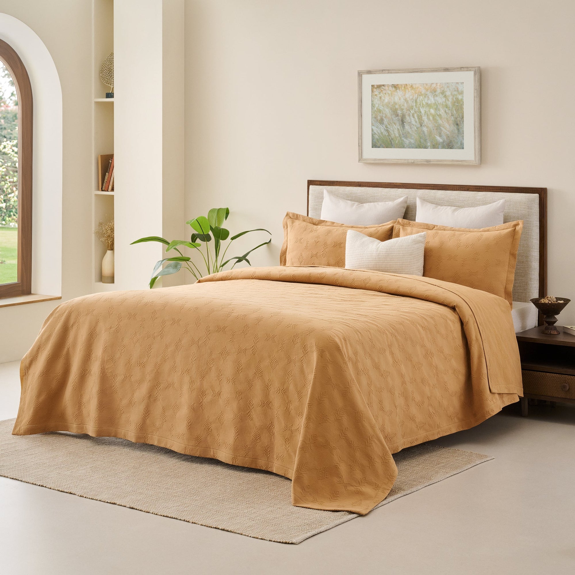 Mural | Cotton | Heavy Jacquard | Bed Cover