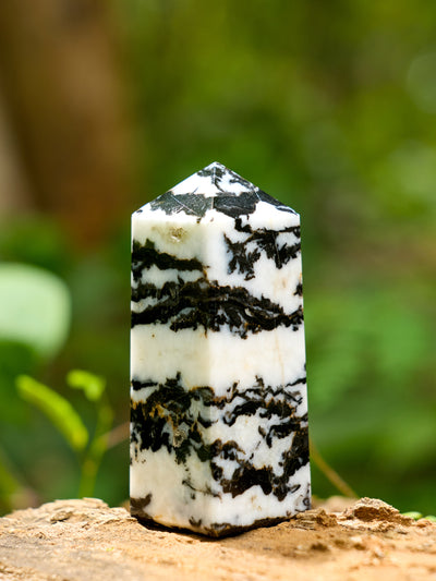 Semi-precious Gemstone - Zebra Jasper Tower