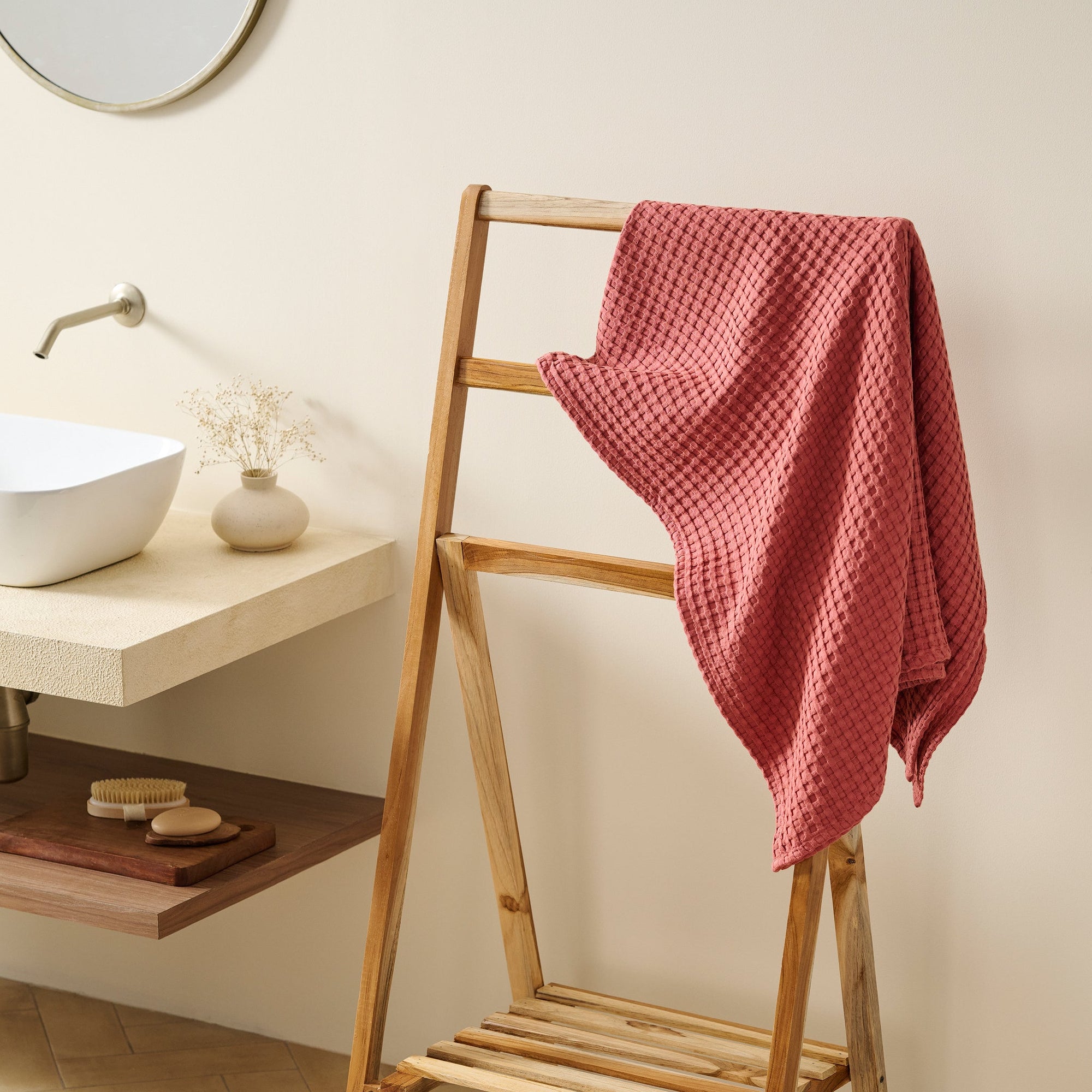 Mosaic | Cotton Bamboo | Waffle | Bath Towel