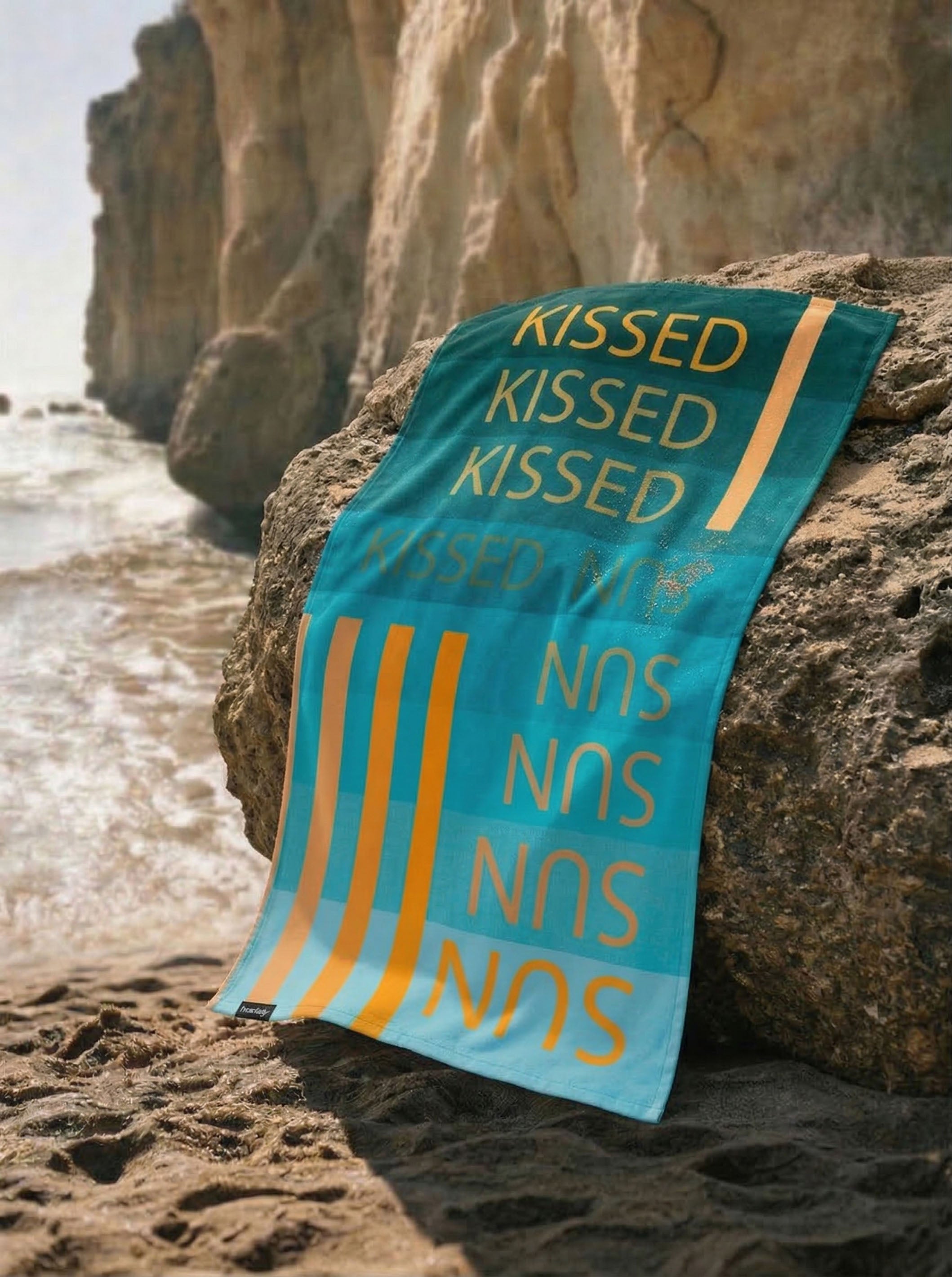 Sun Kissed Printed Beach Towel - Product Image 