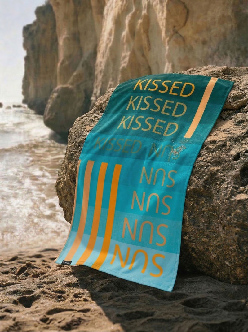 Sun Kissed Printed Beach Towel