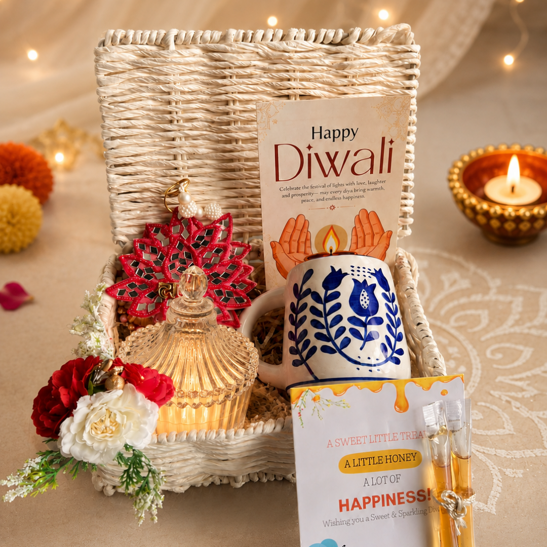 Ivory Shubh Labh Diwali Gift Basket - https://artecasa.in/