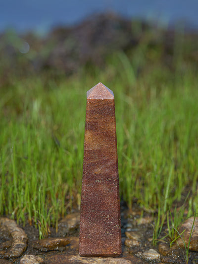 Gemstone Tower | Brown Jasper Obelisk