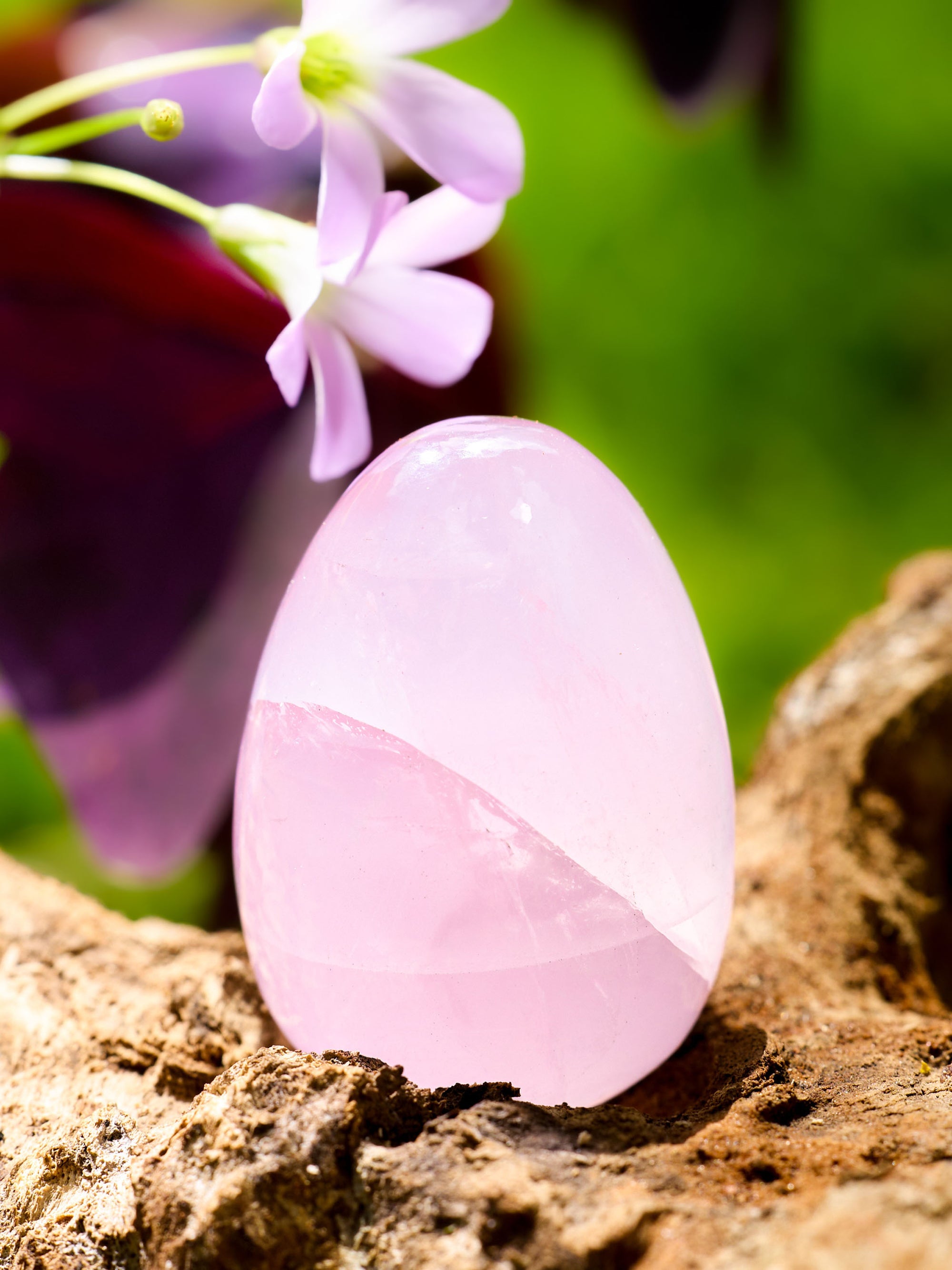 Semi-precious Gemstone - Rose Quartz Egg