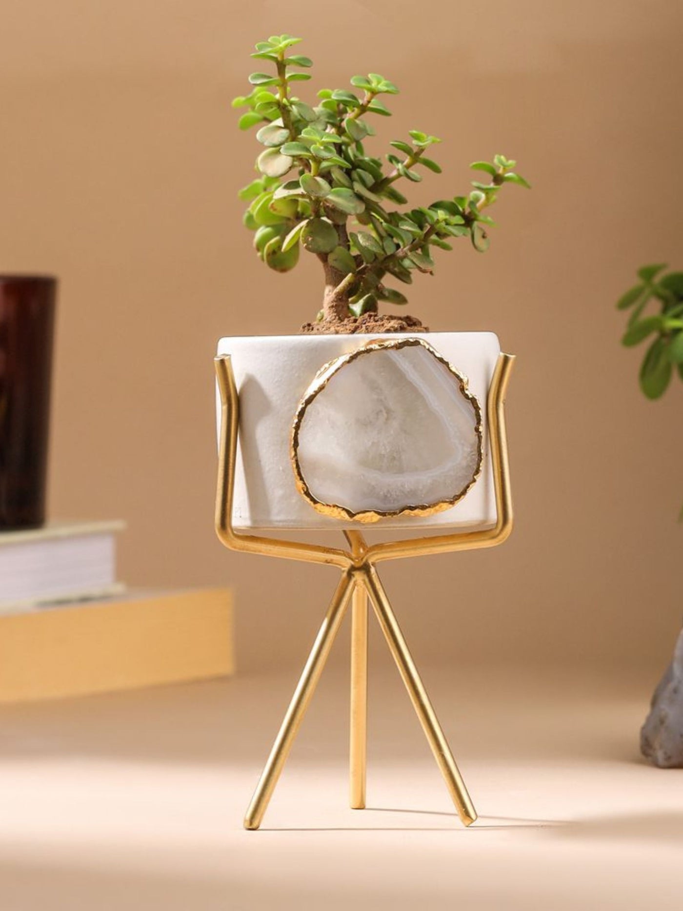 Agate Planter Natural