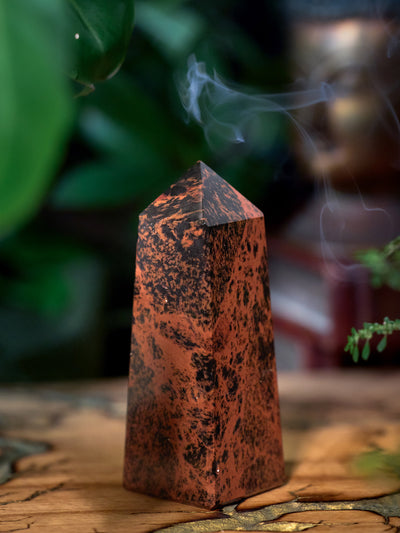 Semi-precious Gemstone - Mahogany Obsidian Tower