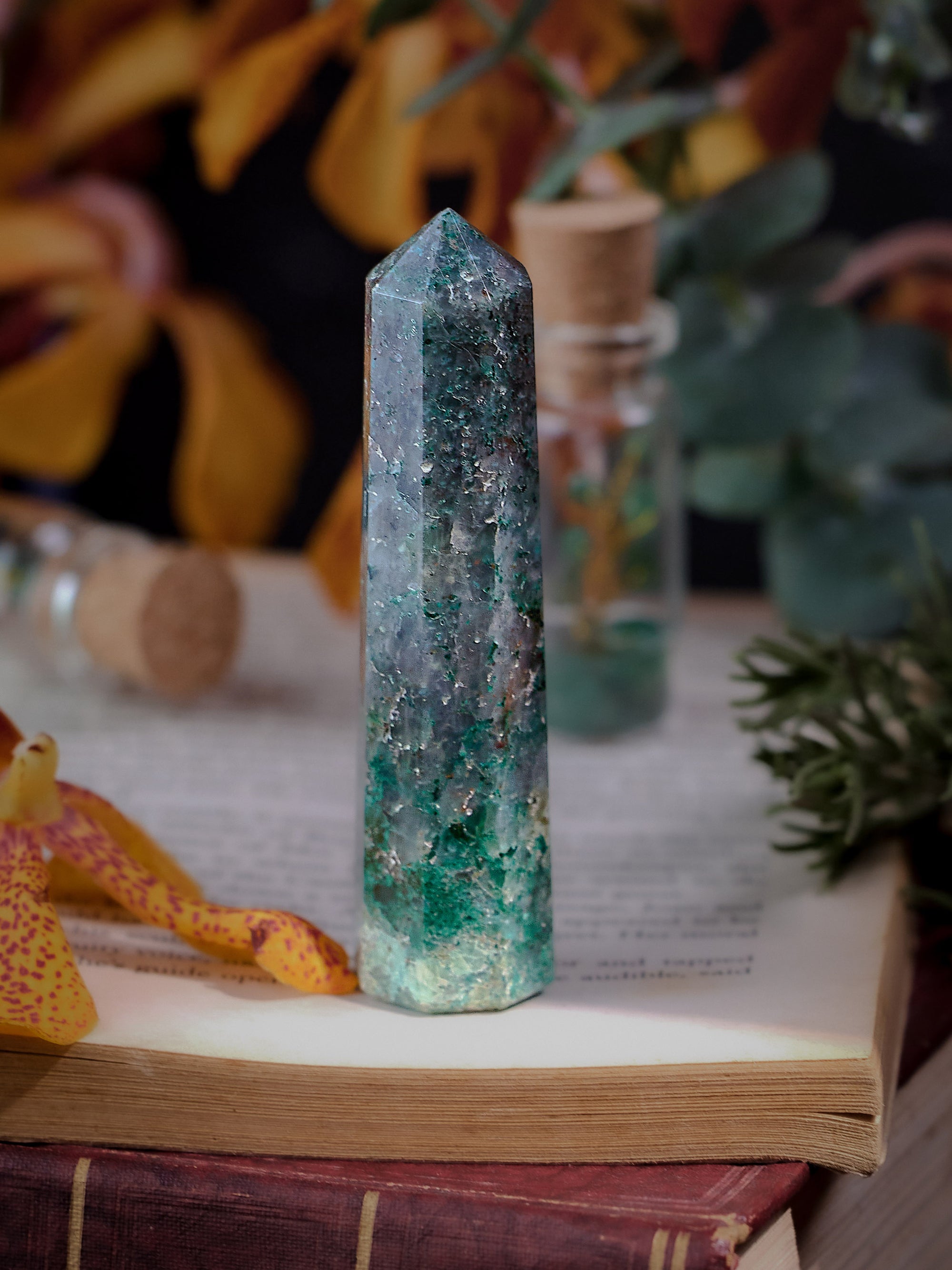 Semi-precious Stone - Chrysocolla Tower