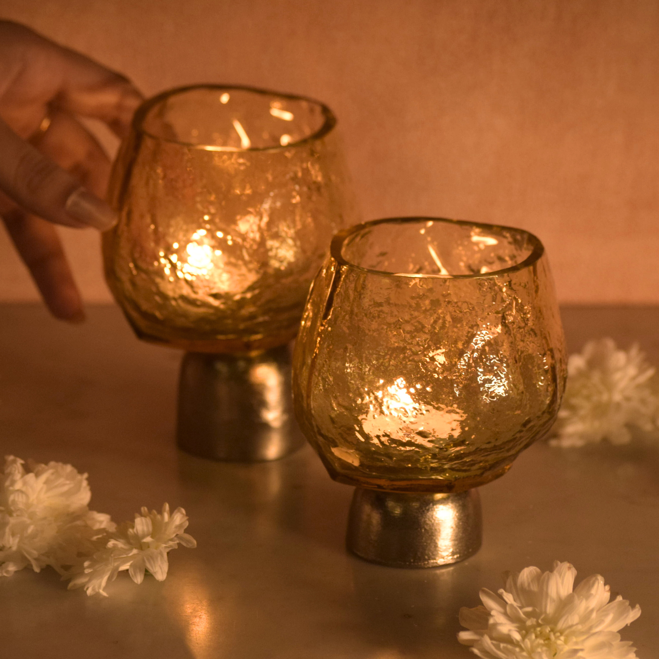 Theia Tealight Holder -  Gold - Product Image 