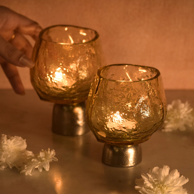 Theia Tealight Holder -  Gold