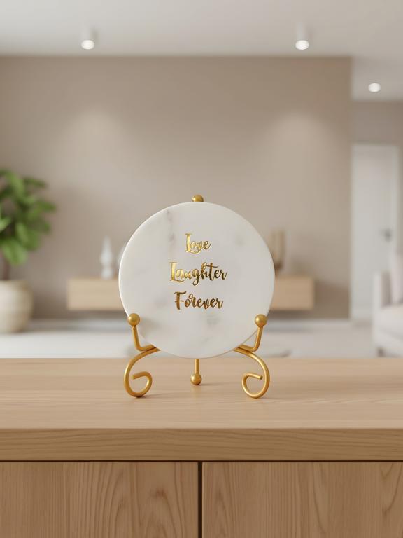 Marble Stone Showpiece | Love & Laughter