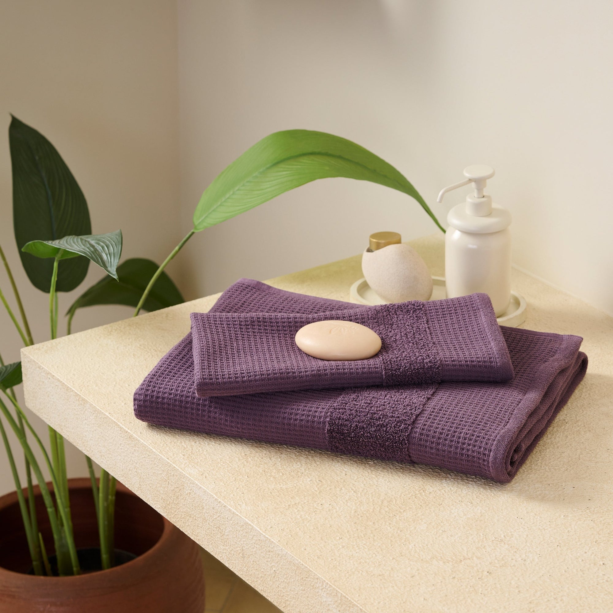 Pocket Square | Cotton | Waffle Terry | Bath Set