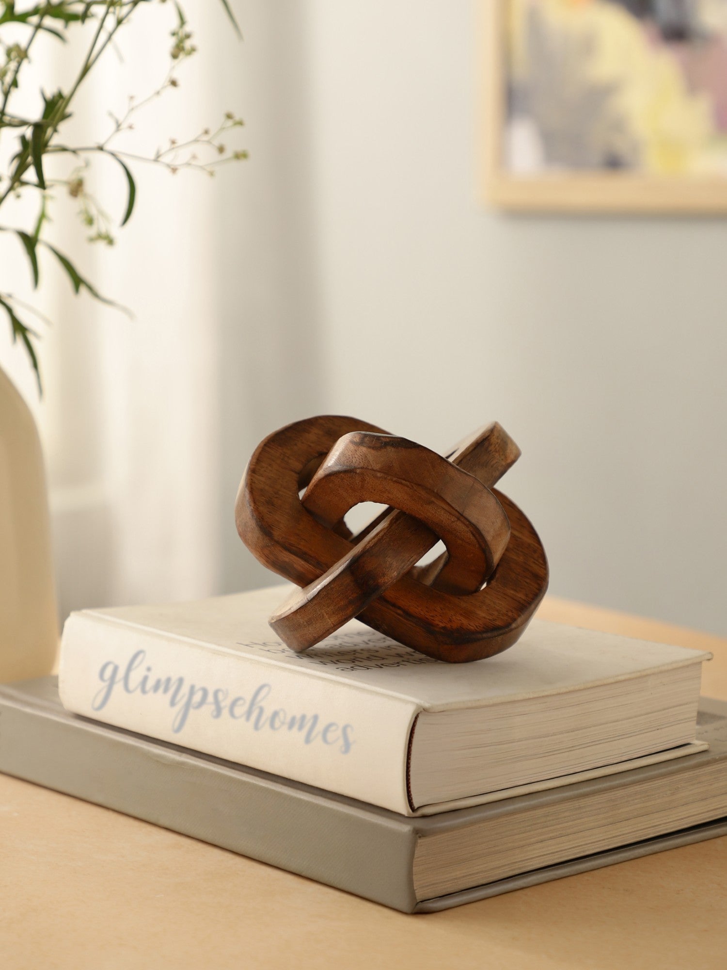 Triple Knot Wooden Accent Piece (Small)