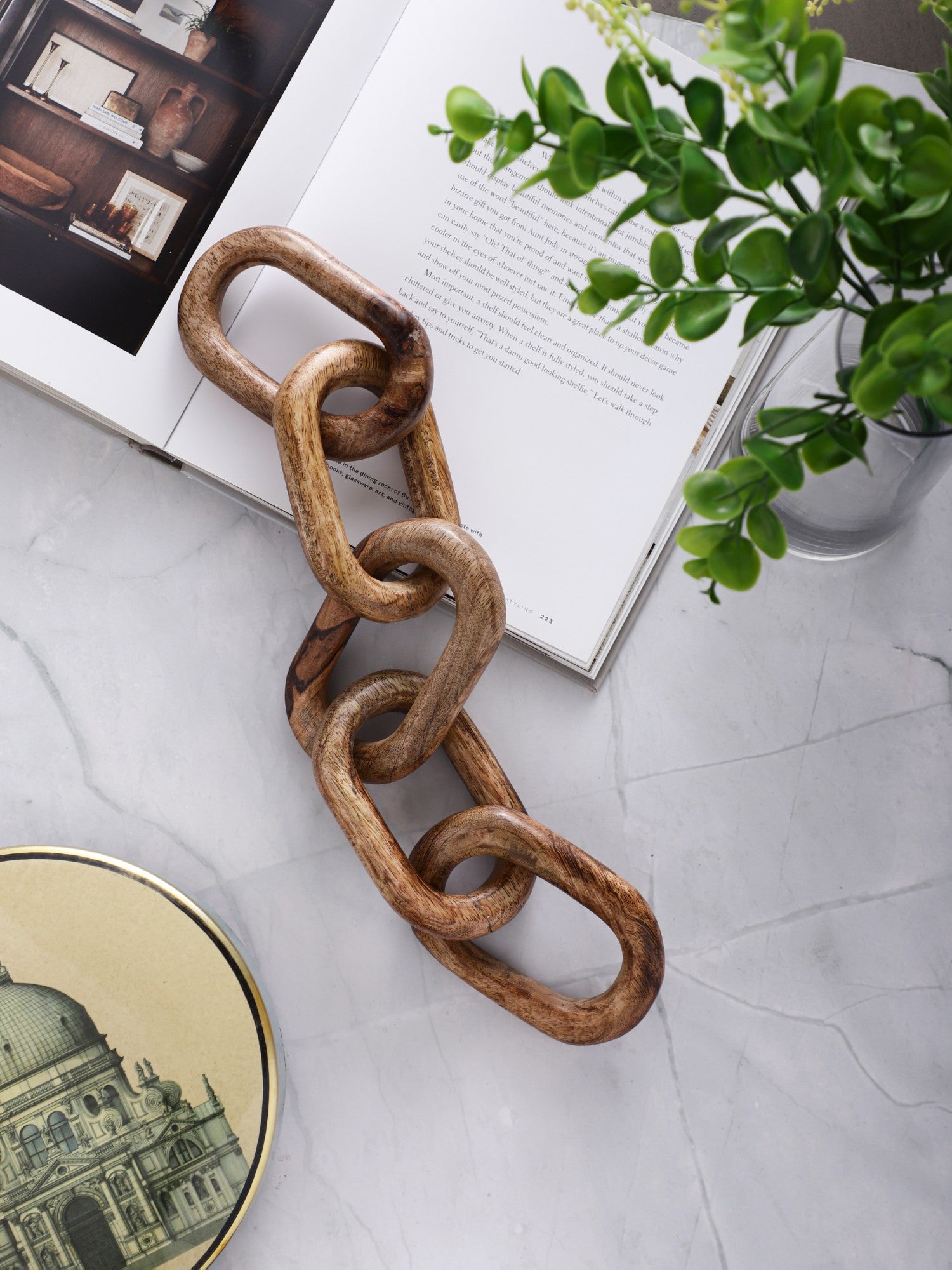 Wooden Chain Decor with 5 Knots (Small)