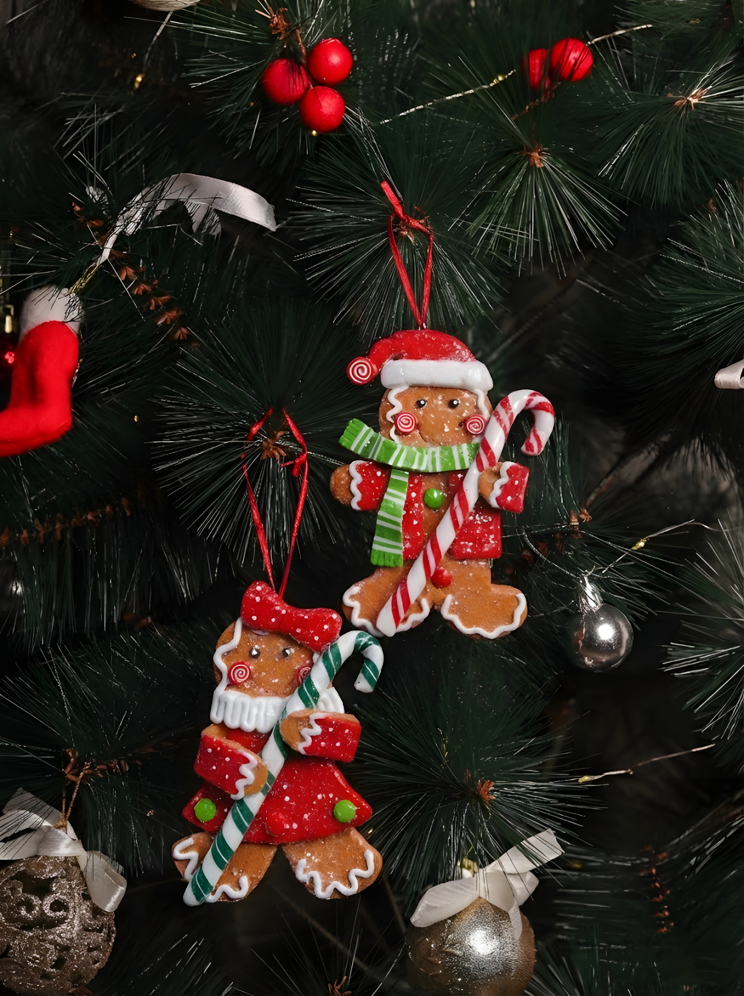 Gingerbread Ornaments (Set of 2)