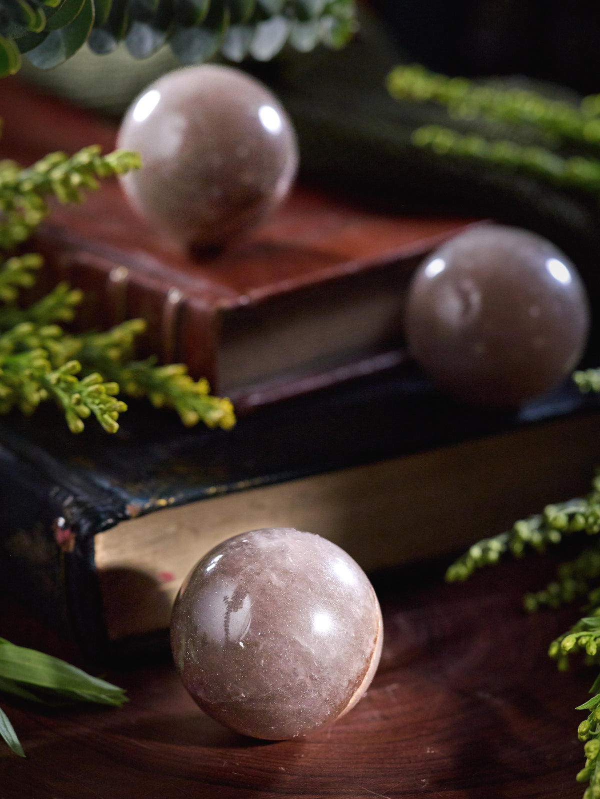Semi-precious Stone - Smoky Quartz Sphere (Dark)