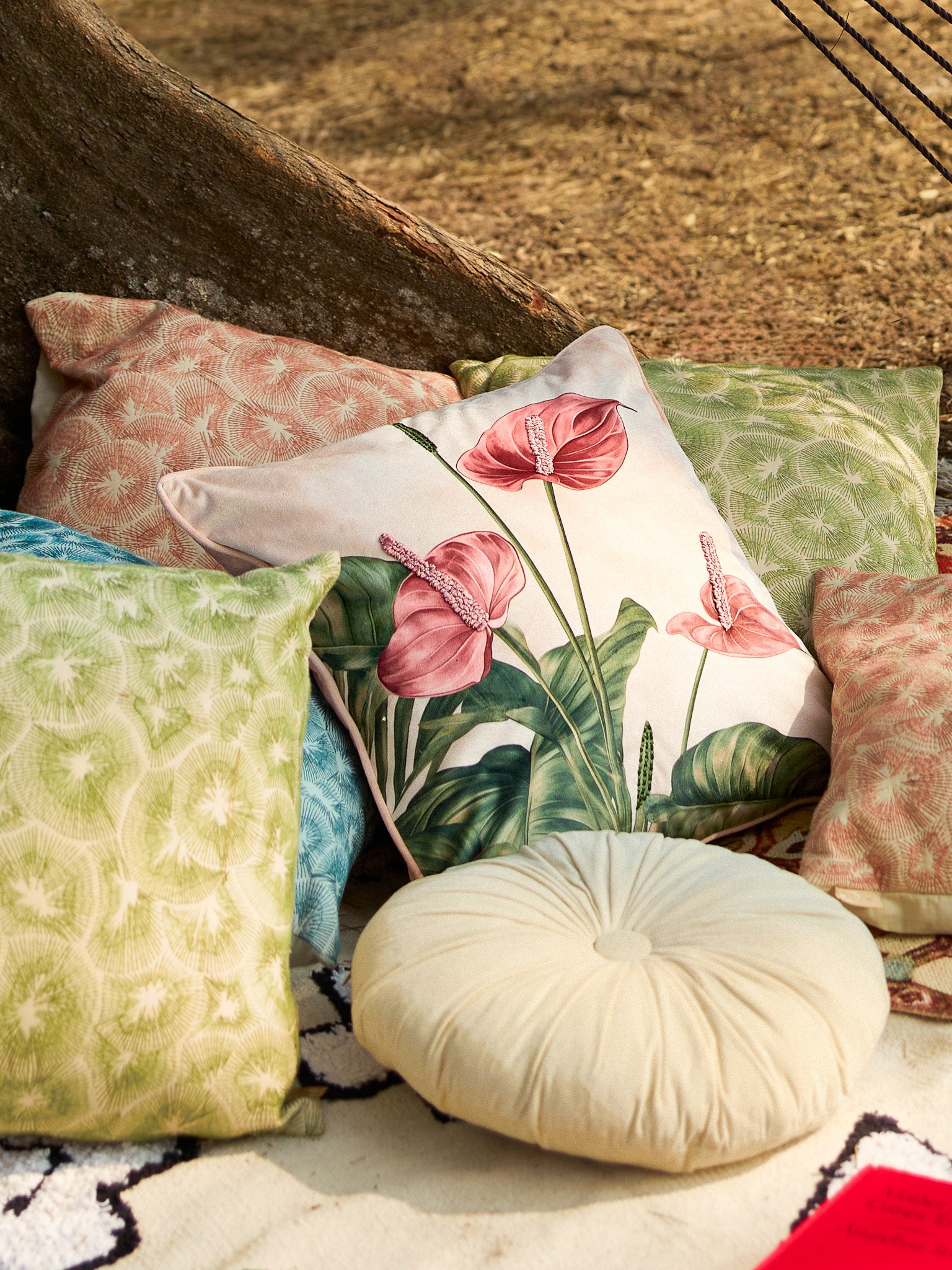 Pankhuri - Multicolor Velvet Cushion Cover