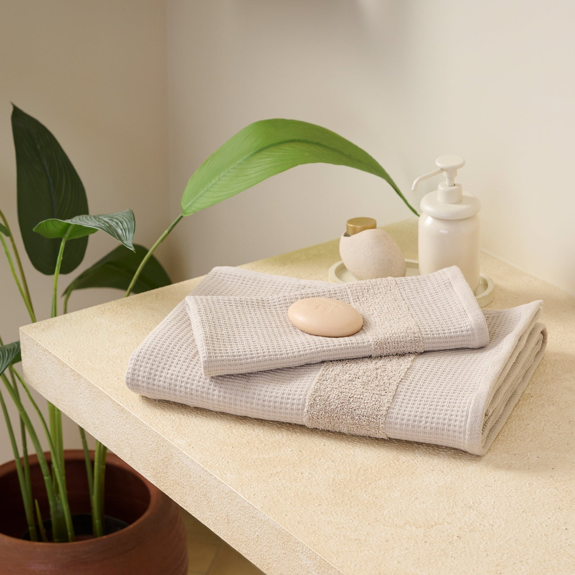 Pocket Square | Cotton | Waffle Terry | Bath Set