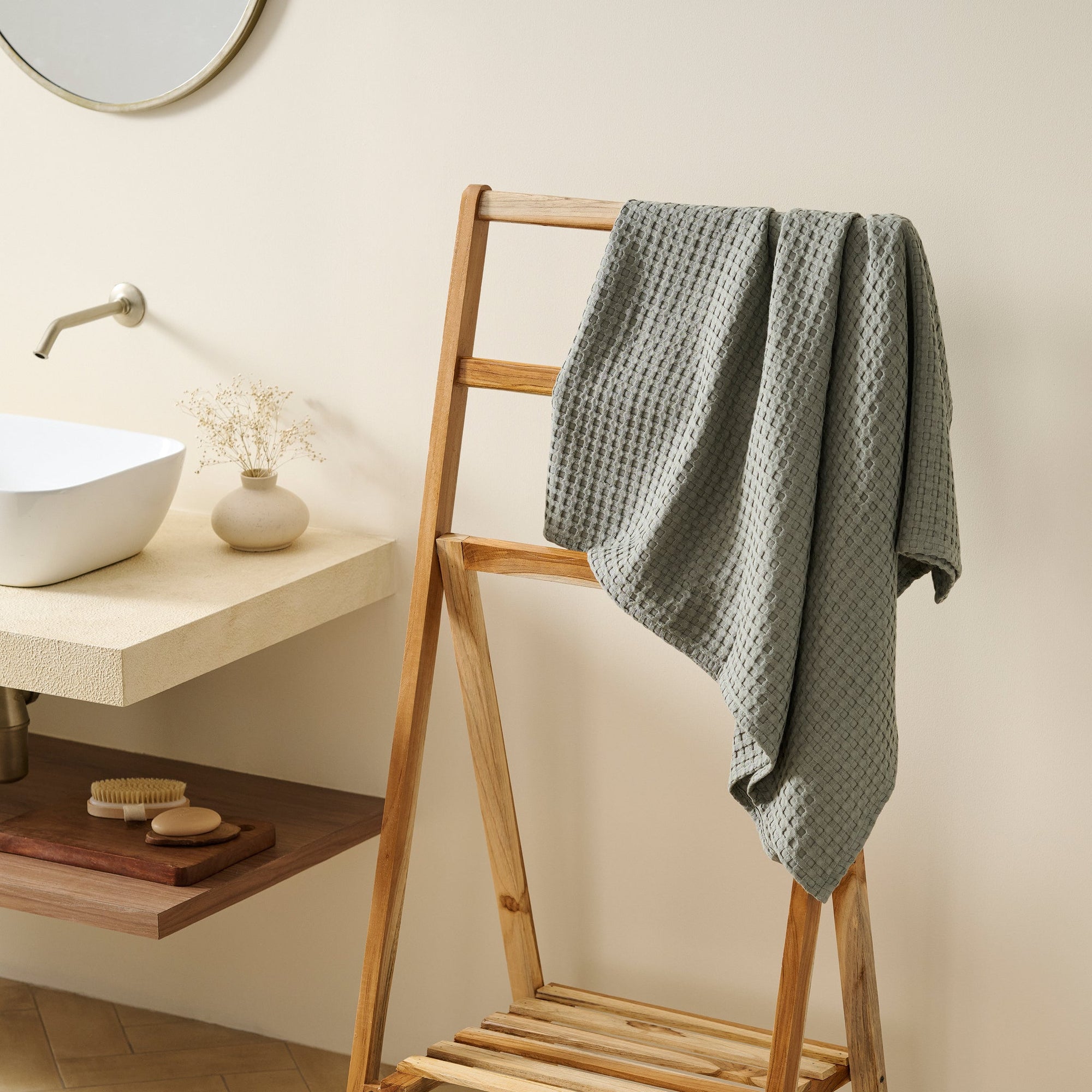 Mosaic | Cotton Bamboo | Waffle | Bath Towel