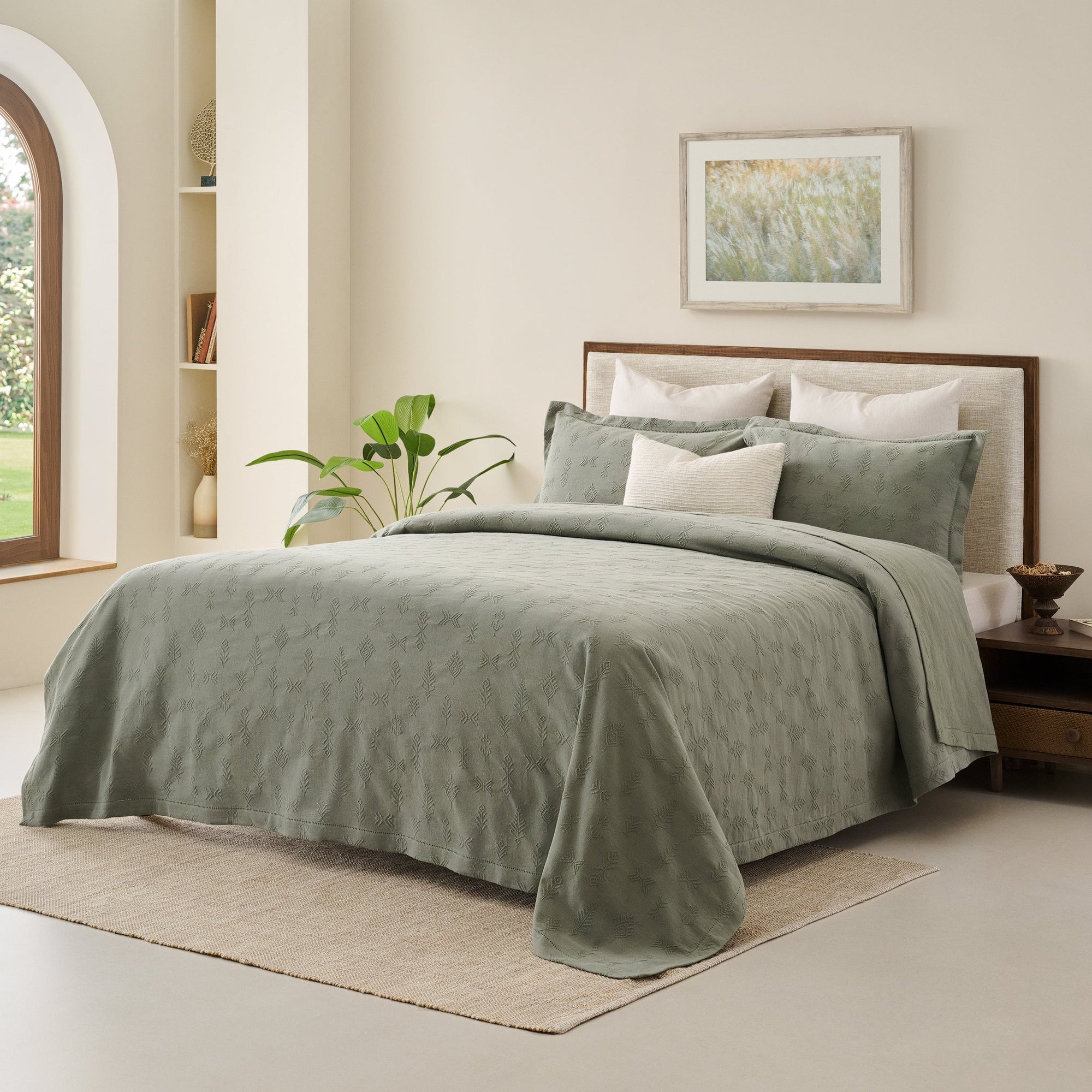 Mural | Cotton | Heavy Jacquard | Bed Cover