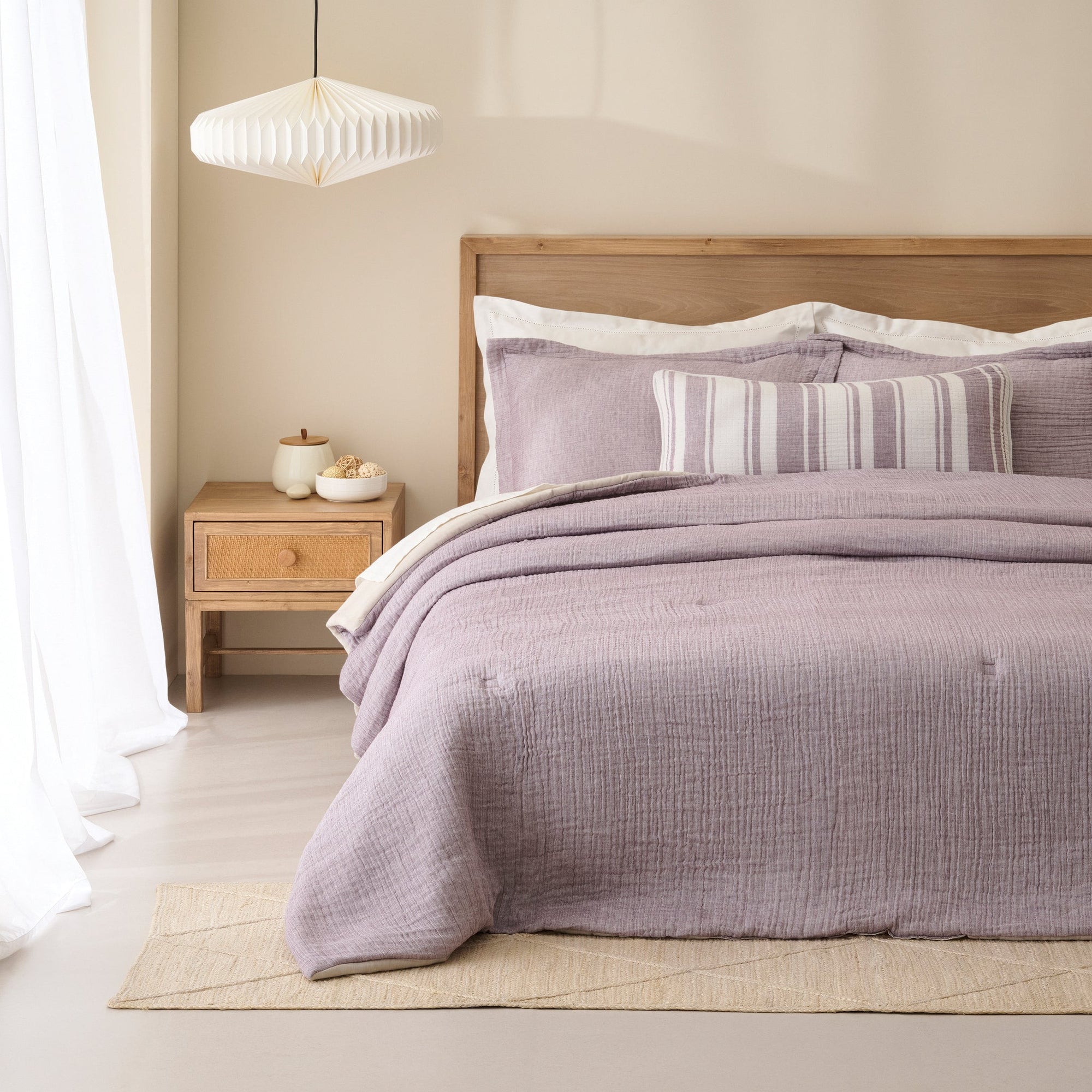 Oyster | Cotton Bamboo | Gauze | Comforter