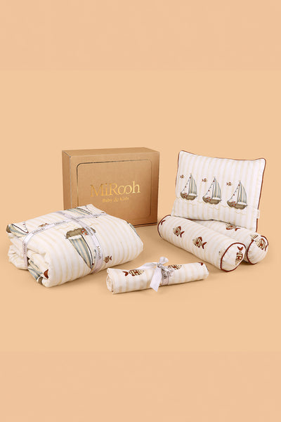 THE SEA SHORE COT BEDDING SET