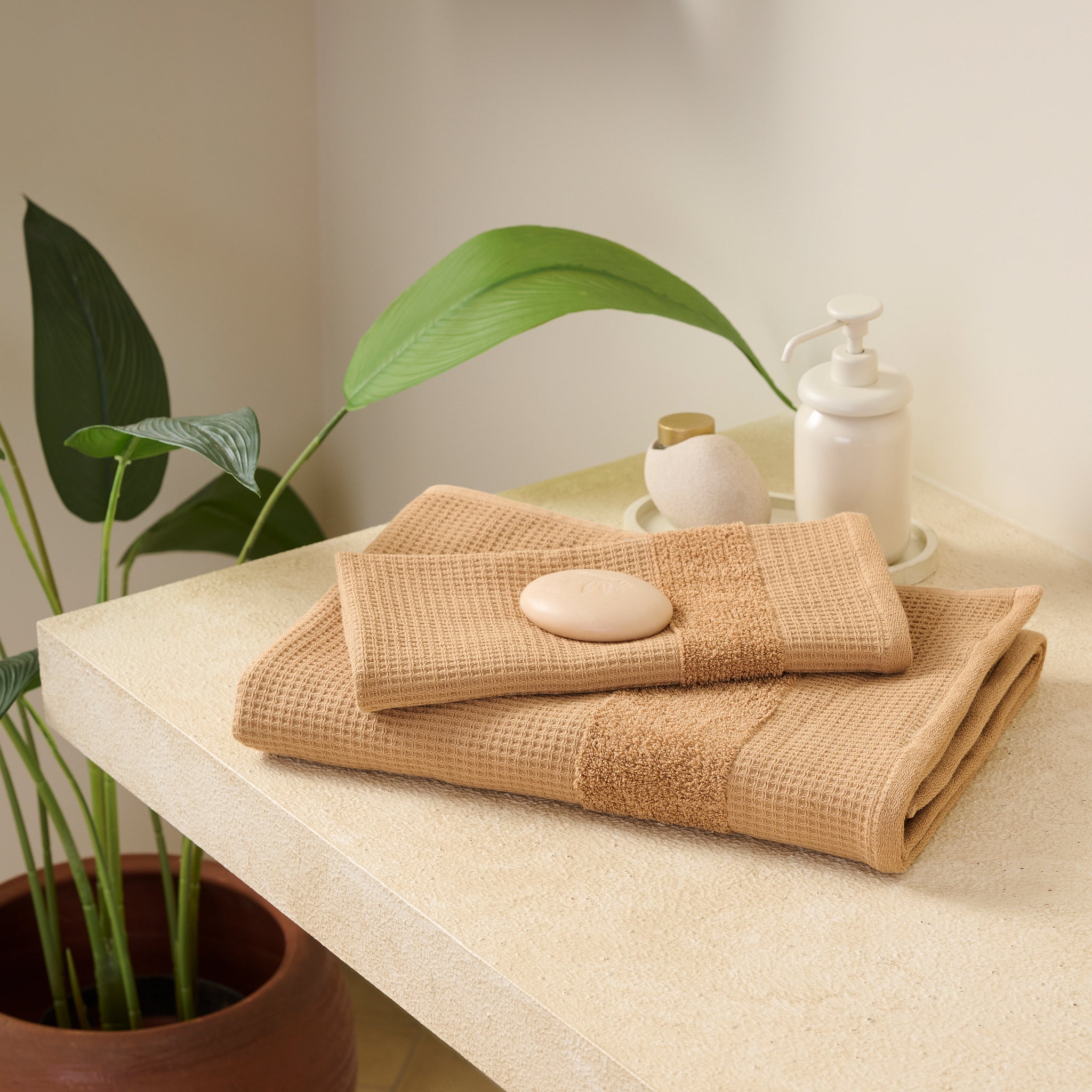 Pocket Square | Cotton | Waffle Terry | Bath Set