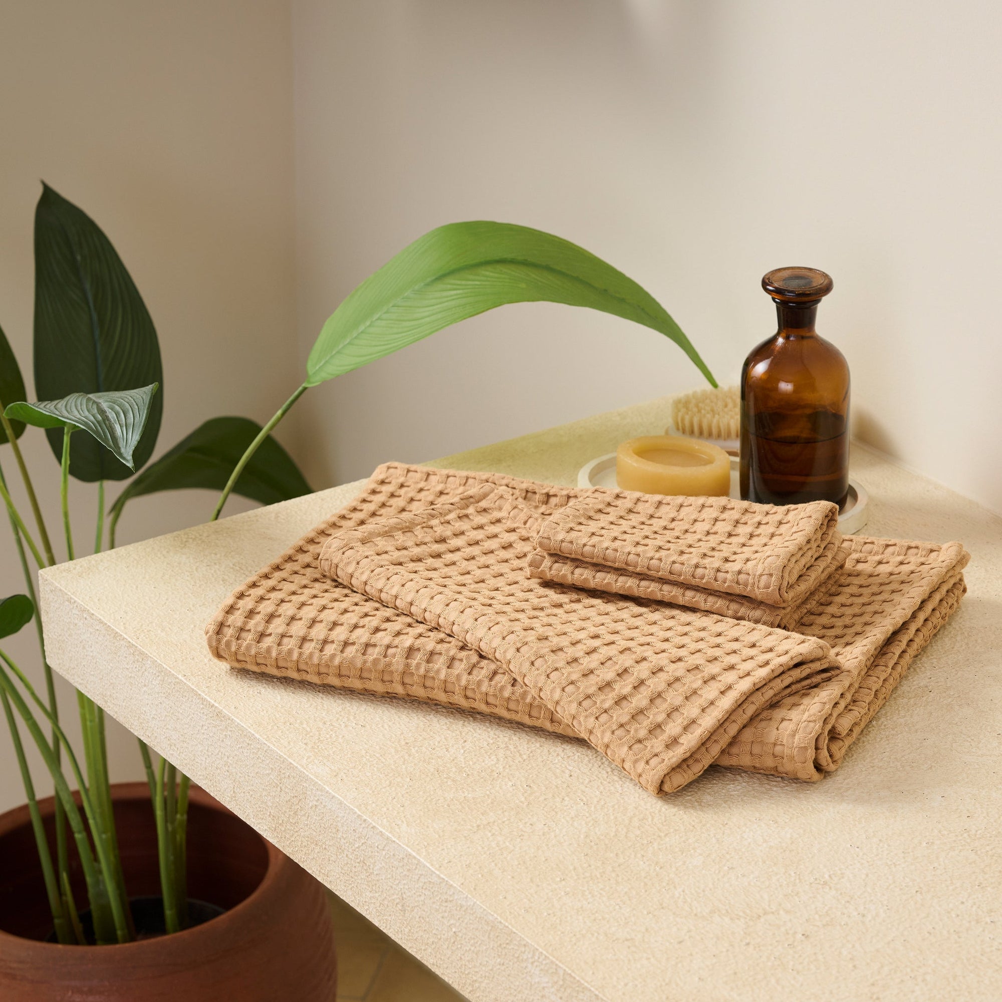 Mosaic | Cotton Bamboo | Waffle | Bath Set