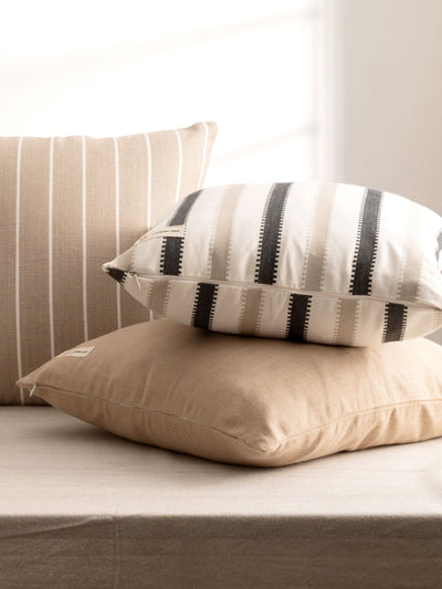 Serengeti Beige Cotton Cushion Cover