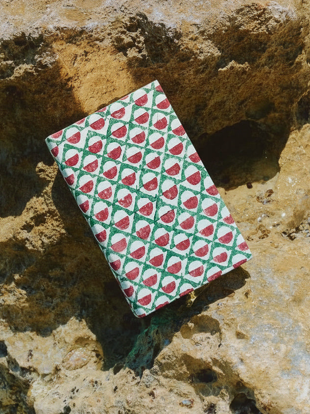 Handcrafted Sustainable A5 Diary Journal Notebook l Handmade Paper l Mosaic