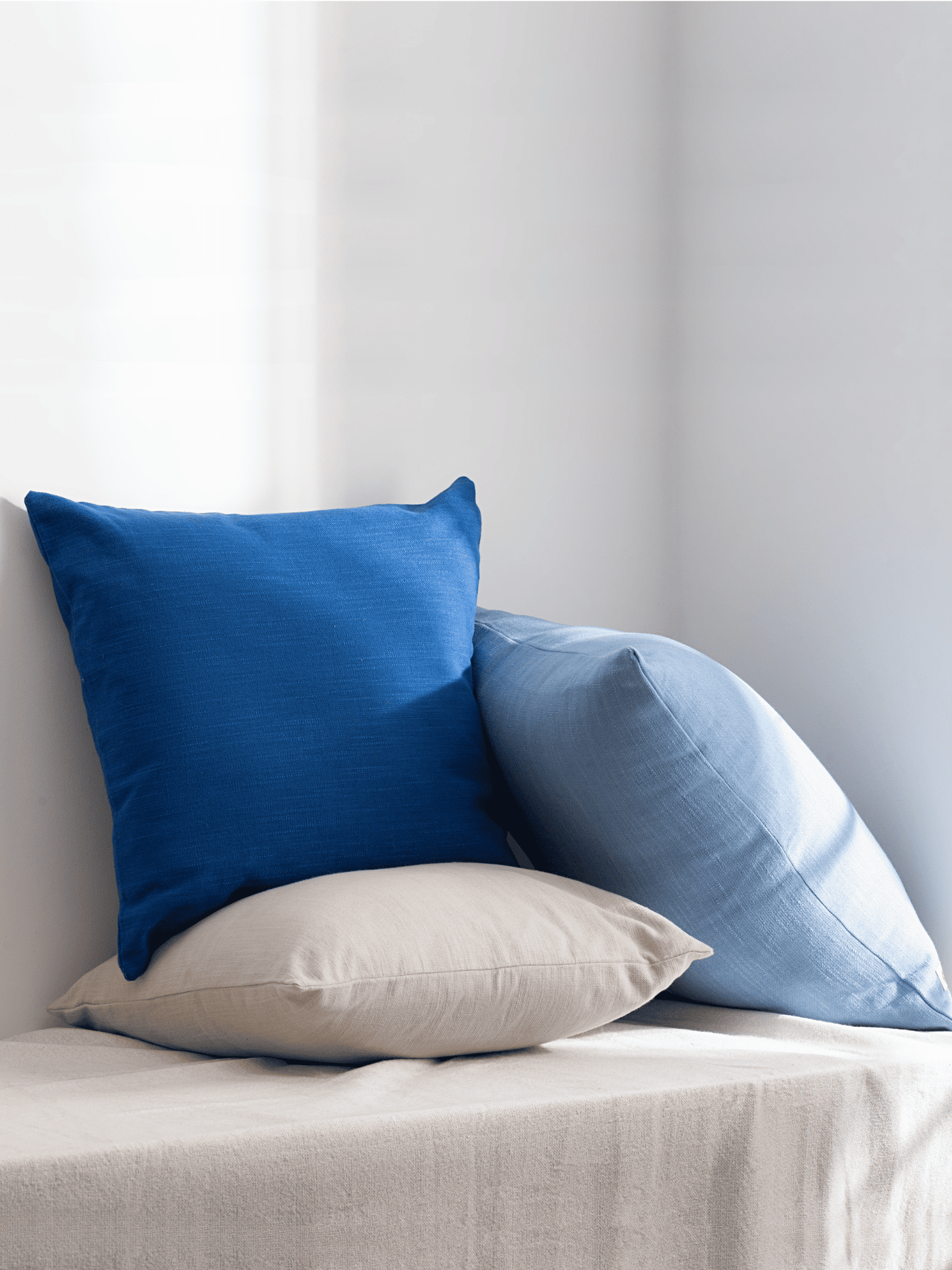 Navagio Midnight Blue Cotton Cushion Cover