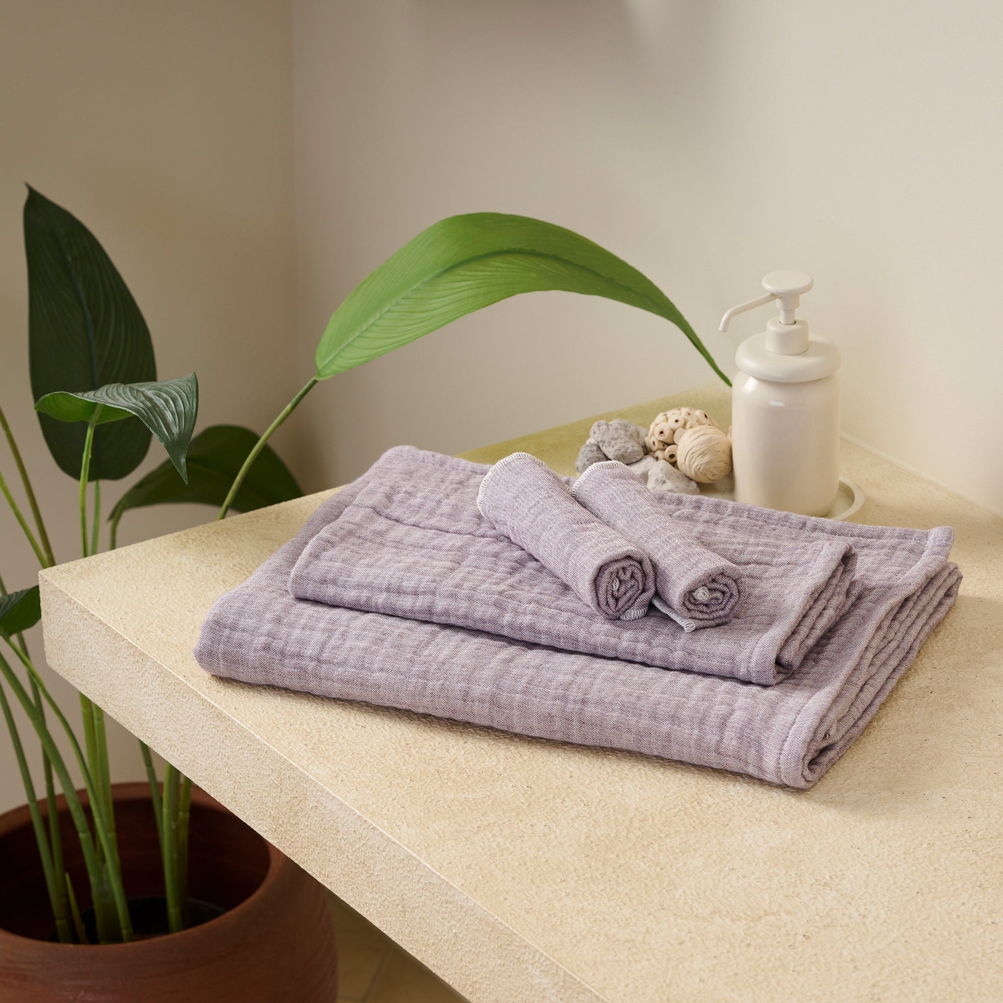 Opal | Cotton | Gauze | Bath Set