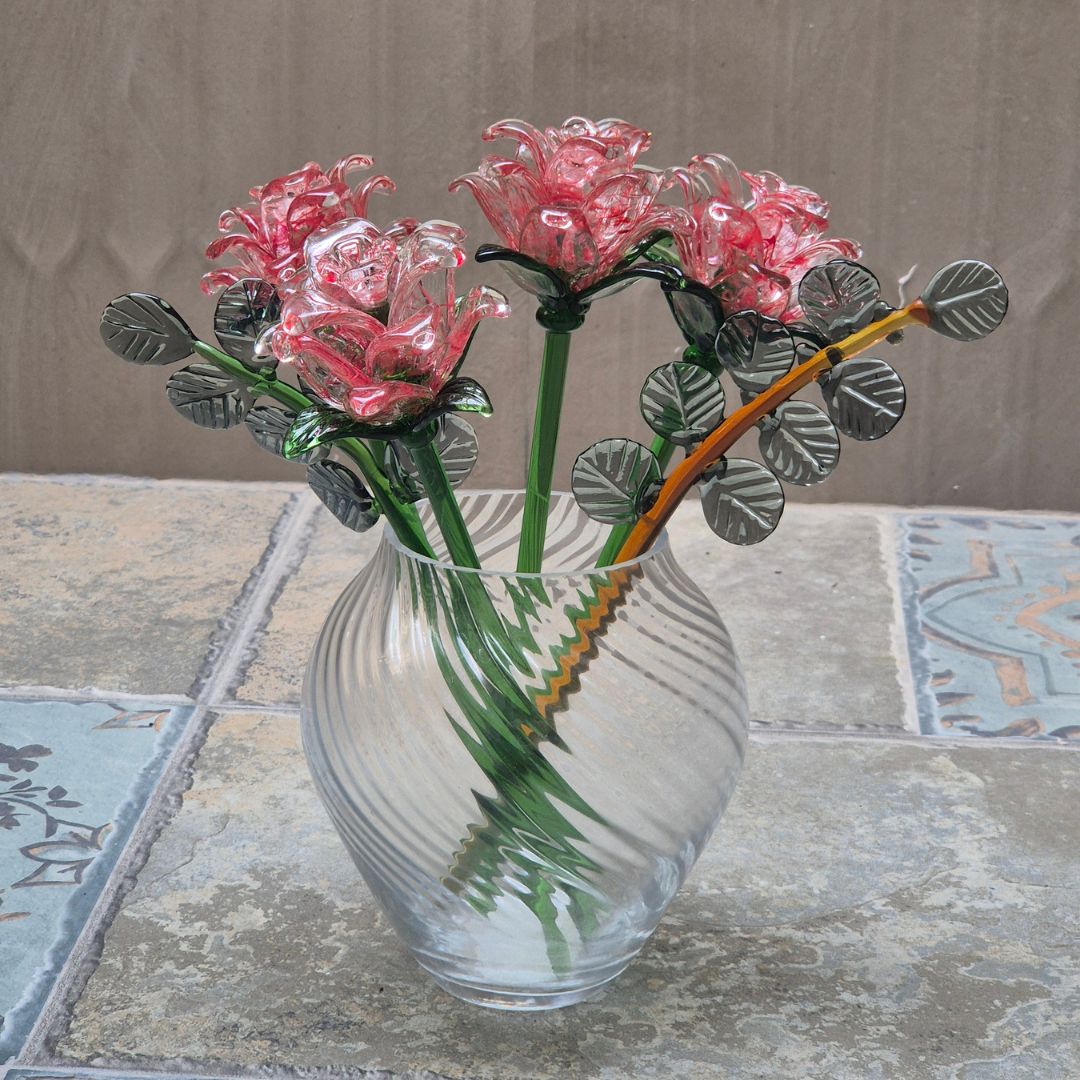 Rosalina Lisianthus- Handblown Glass Flower