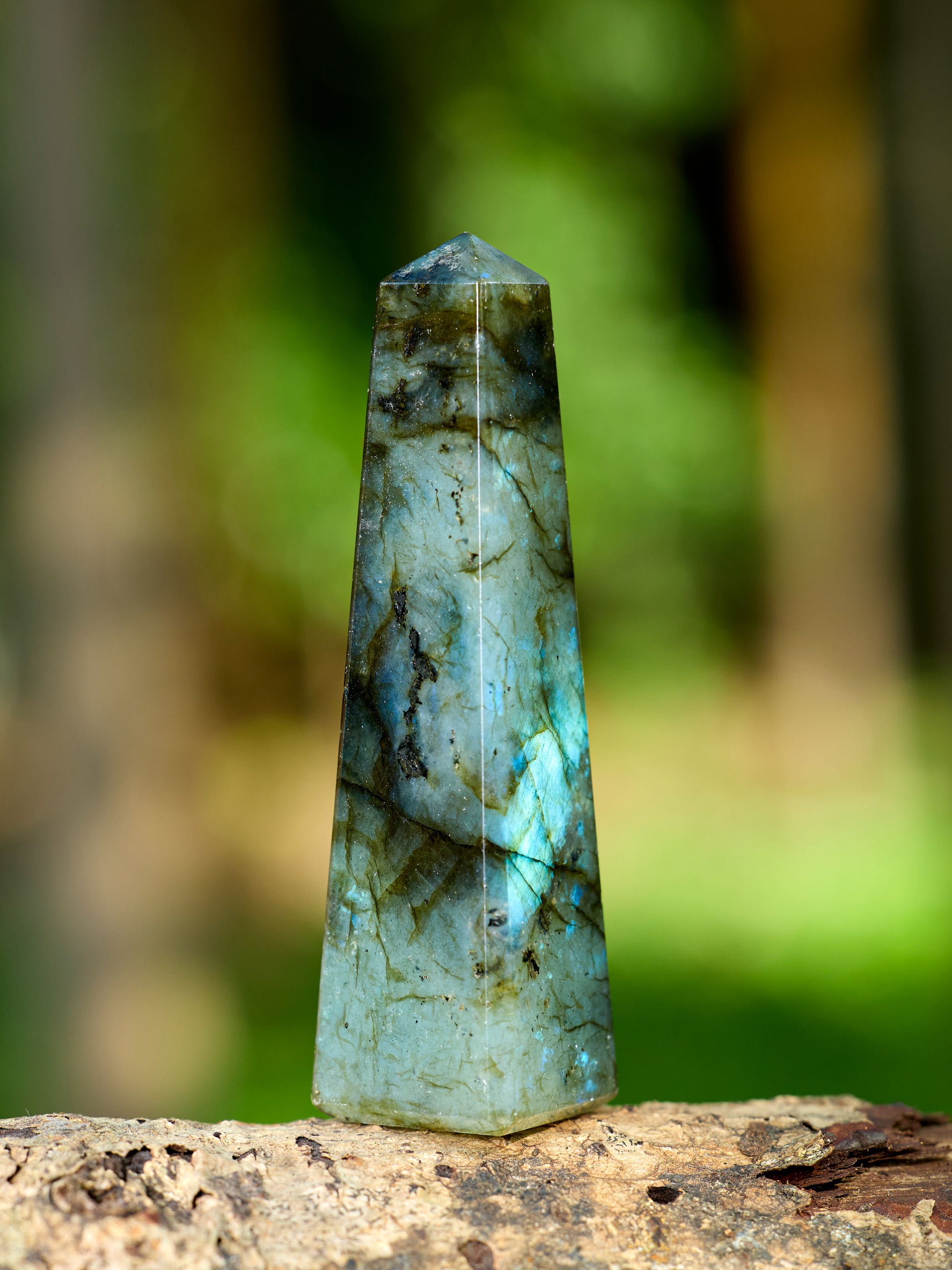 Semi-precious Gemstone - Labradorite Obelisk