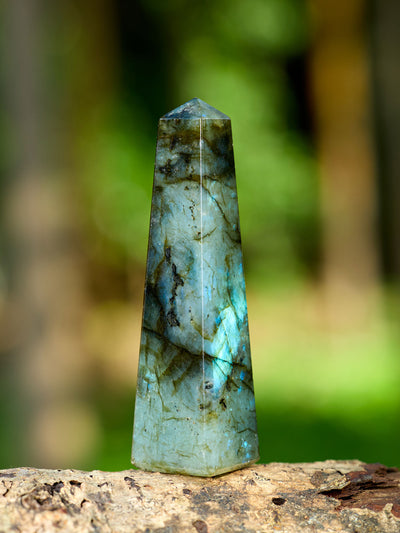 Semi-precious Gemstone - Labradorite Obelisk