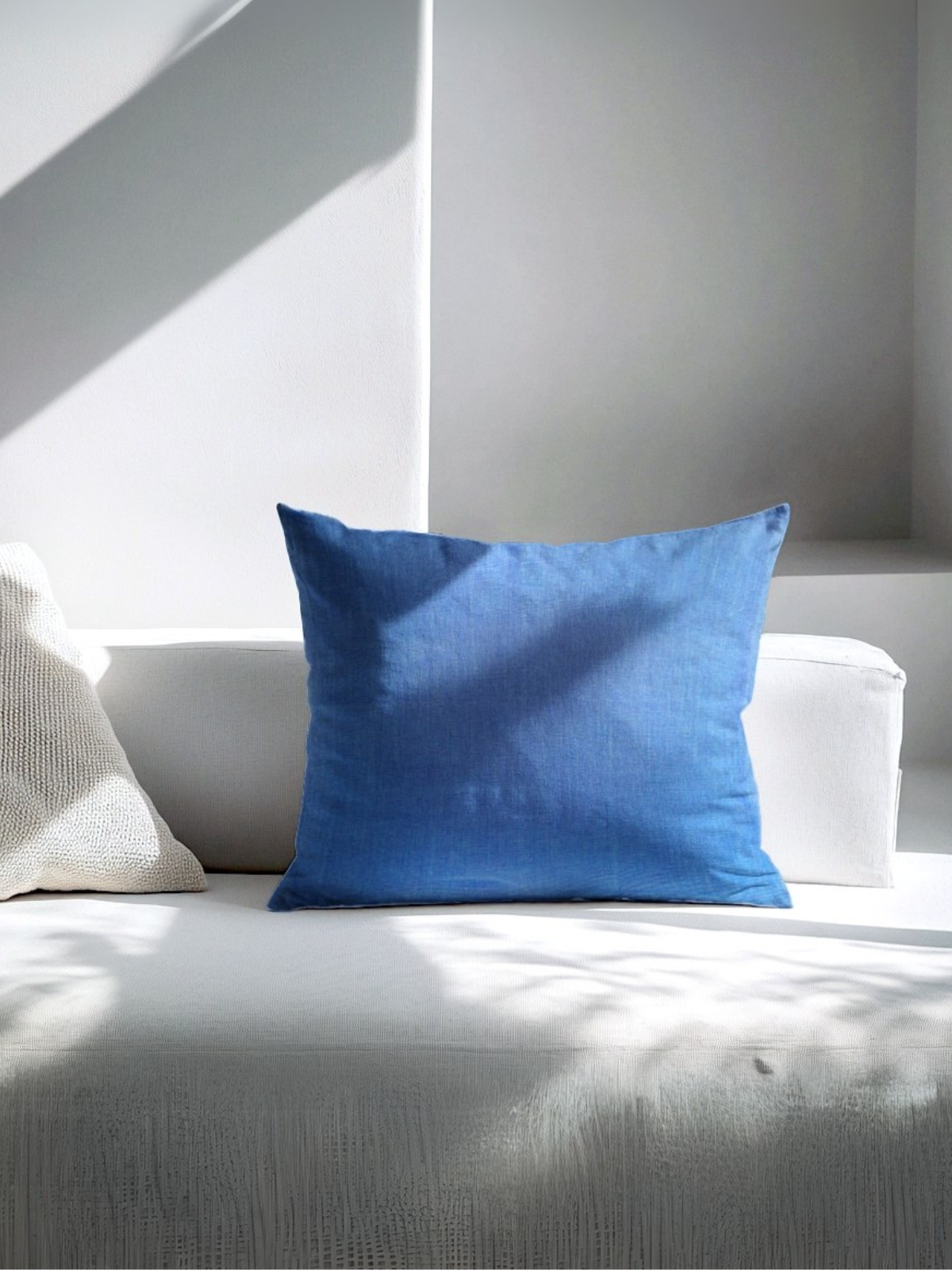 Navagio Midnight Blue Cotton Cushion Cover