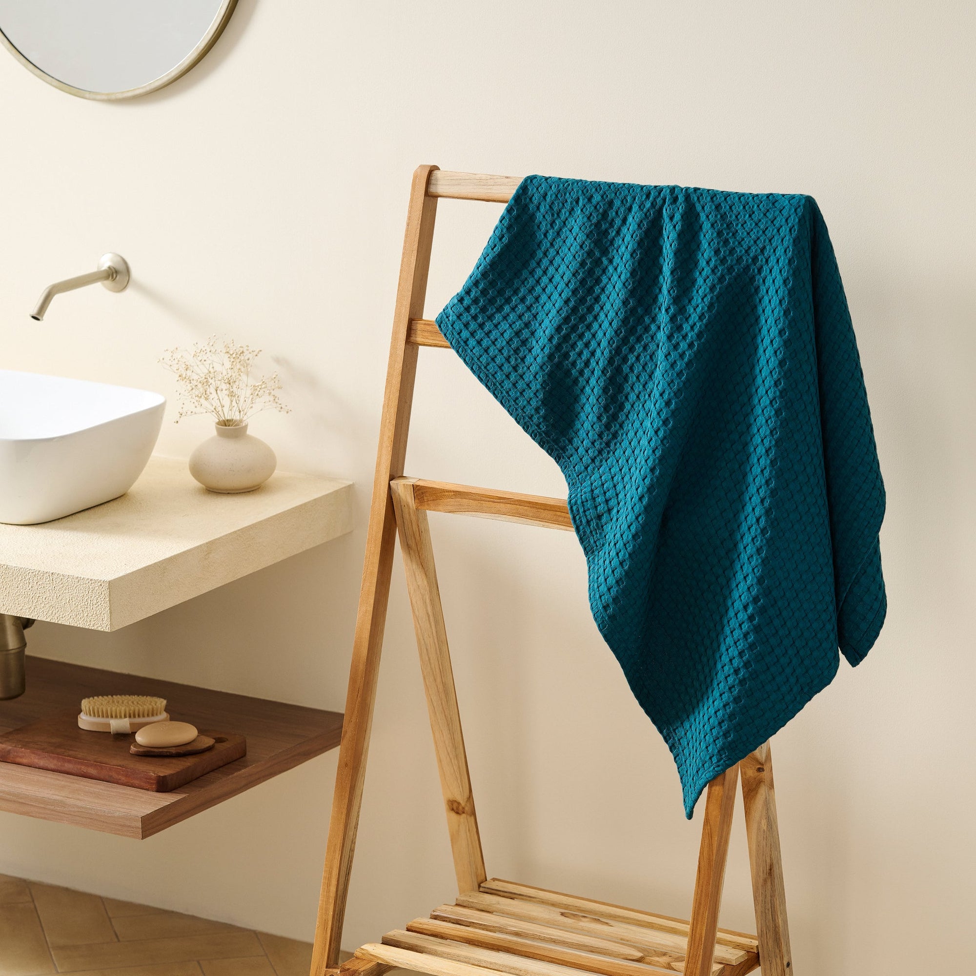 Mosaic | Cotton Bamboo | Waffle | Bath Towel