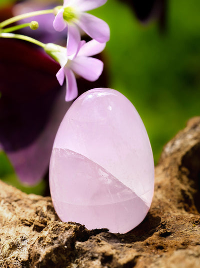 Semi-precious Gemstone - Rose Quartz Egg