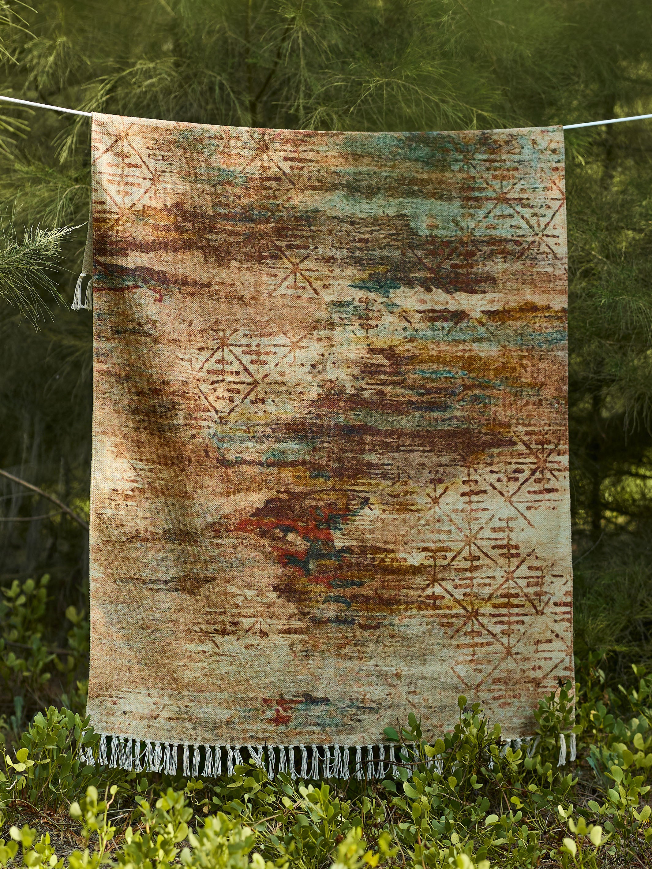 Printed Handloom Rug - Spectrum - Product Image 