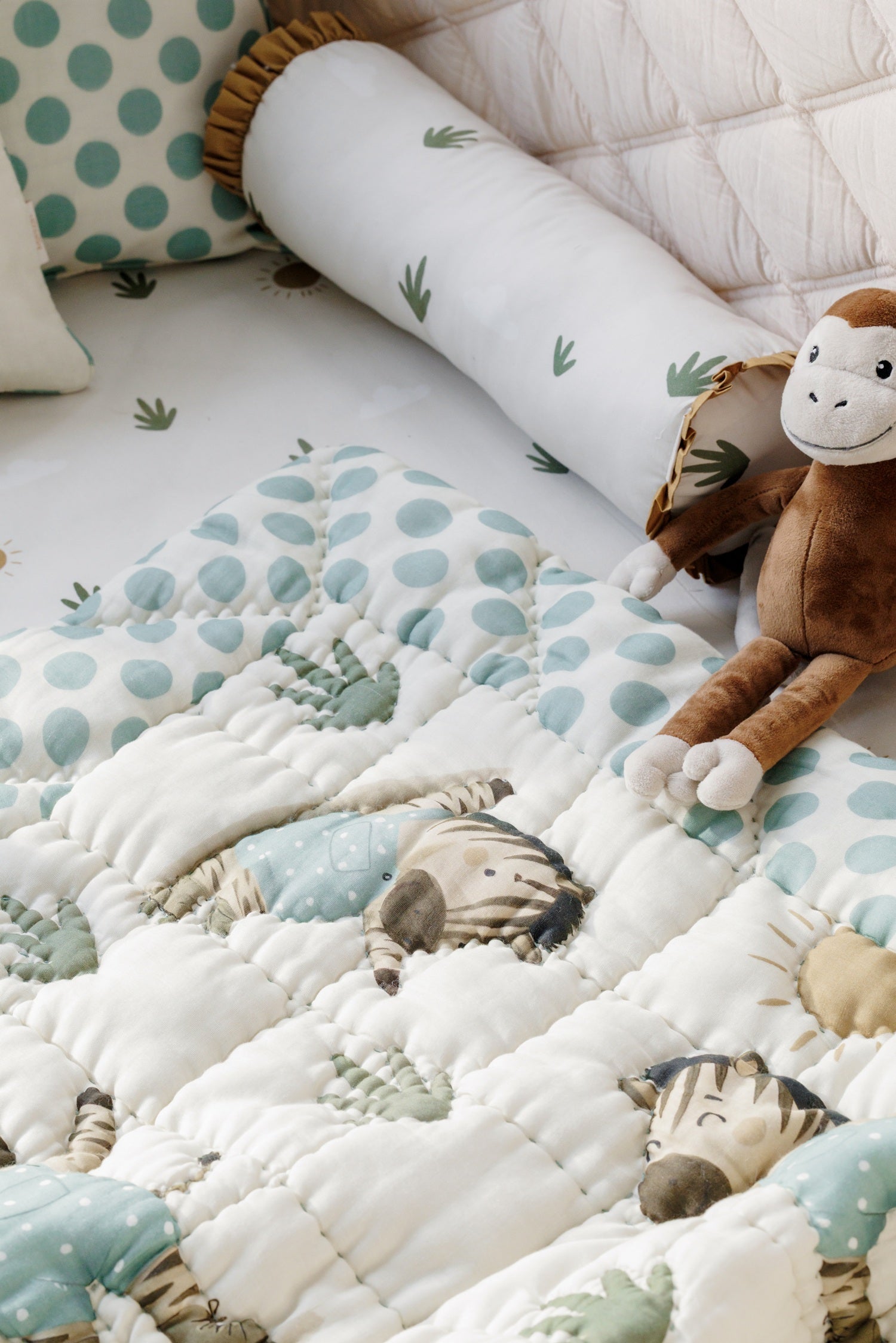Zig-Zag Adventures  Organic Cotton Bolster Set